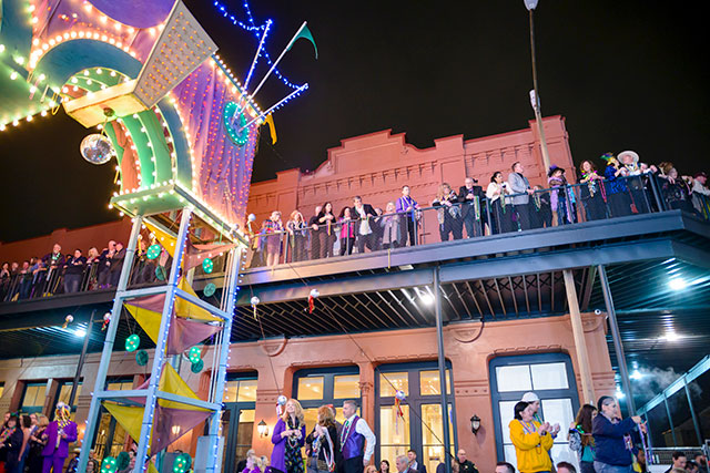 Group viewing the parade.