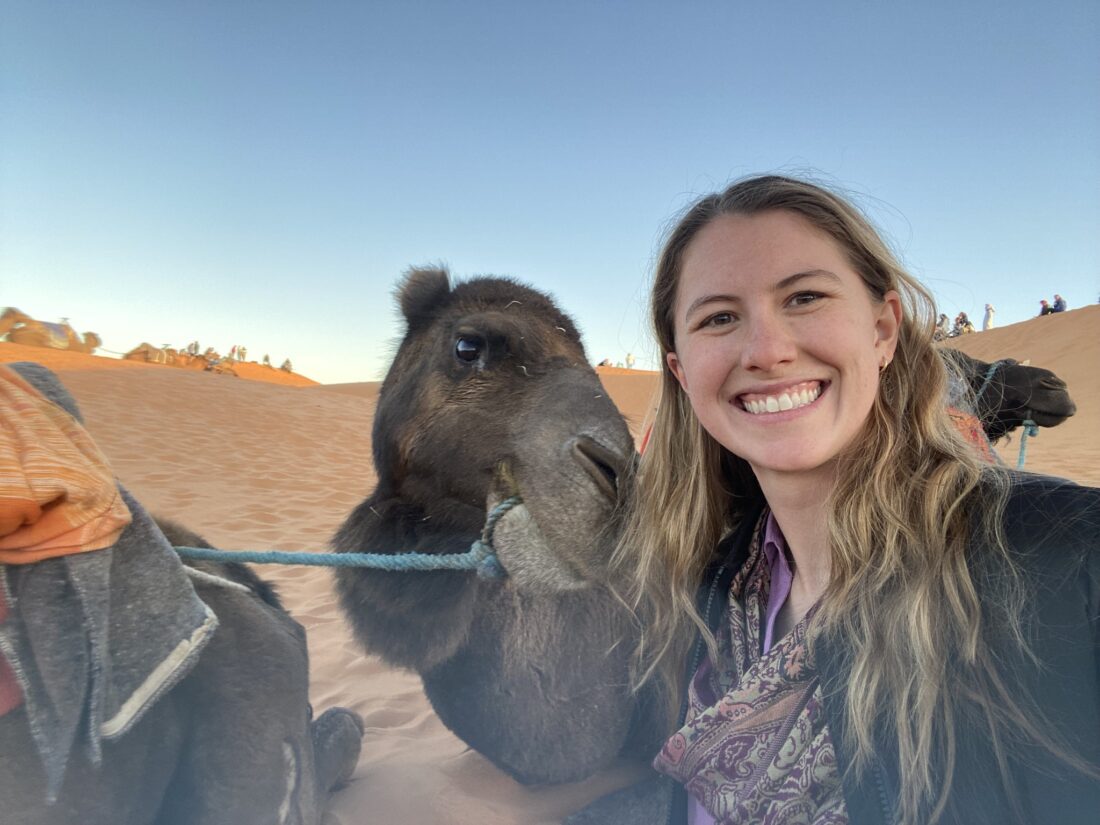 Donnelly with camel