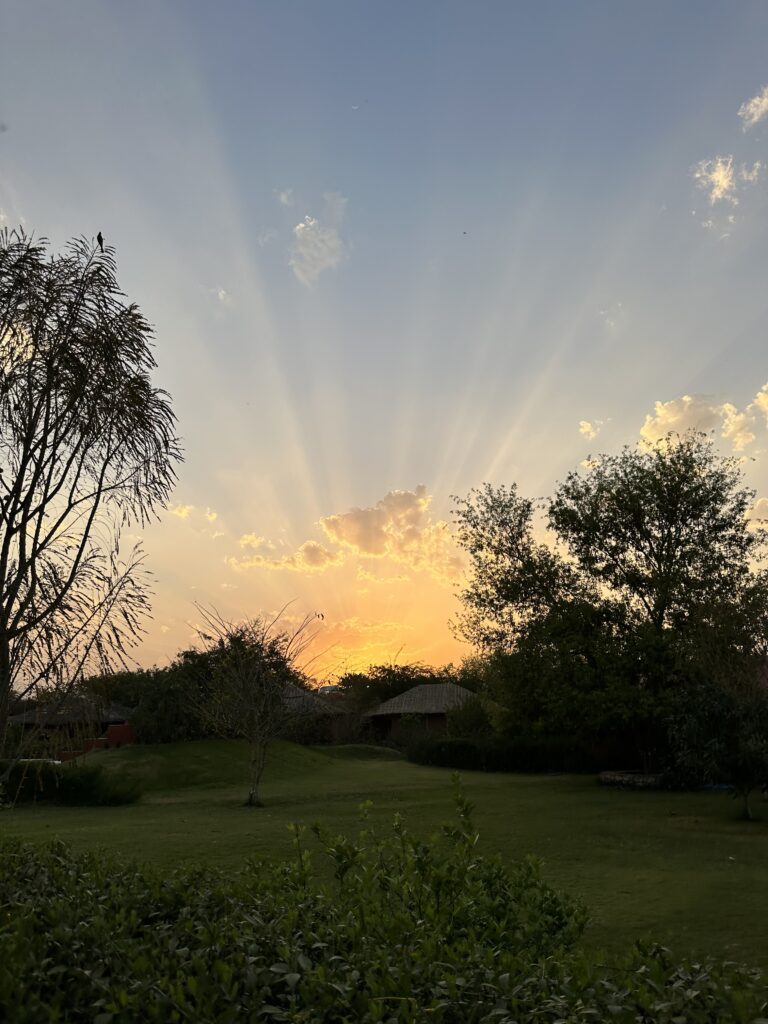 Sunrise in Sawai Madhopur, India
